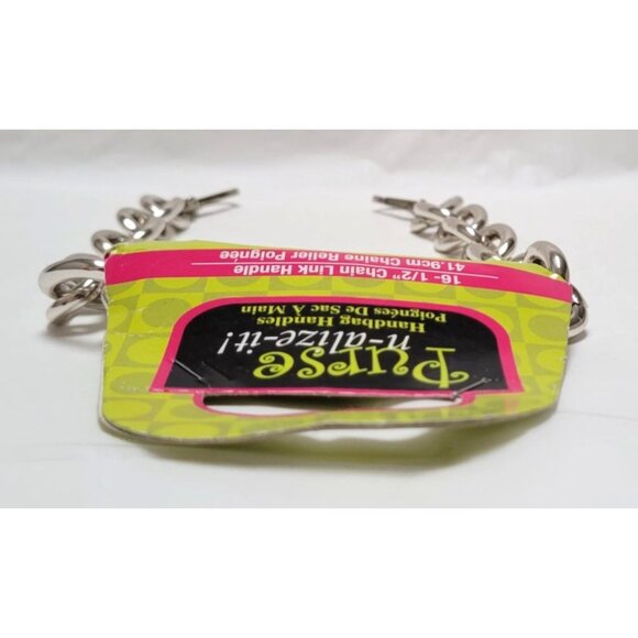 Purse N-Alize-It 16.5" Chain Link Handbag Handle Lobster Claw Clasps Silver-Tone - Picture 4 of 8